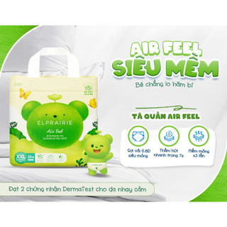 [DUY NHẤT LIVESTREAM] Combo 4 Tã/Bỉm Quần ELPRAIRIE Air Feel Mềm Mại Cho Da Nhạy Cảm, Không Gây Kích Ứng, Chống Tràn