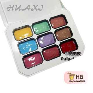 Bột Dặm Nail HUAXI 9 Màu | Mã G, Hiệu Ứng Nail Nghệ Thuật Đẹp, Lên Màu Chuẩn, Siêu Mịn | TheGioiNail666