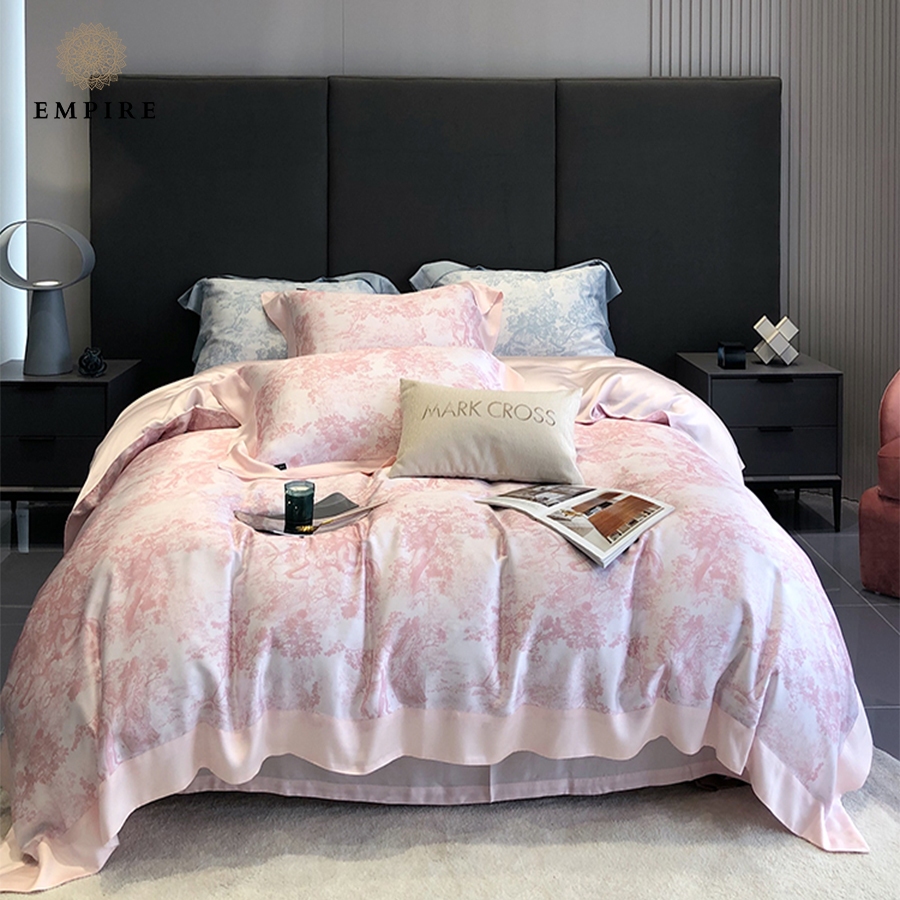 Bộ chăn ga giường set 5 món tencel 120s mát mịn EMPIRE cao cấp chăn chần - EMPIR | Bedding & Decor