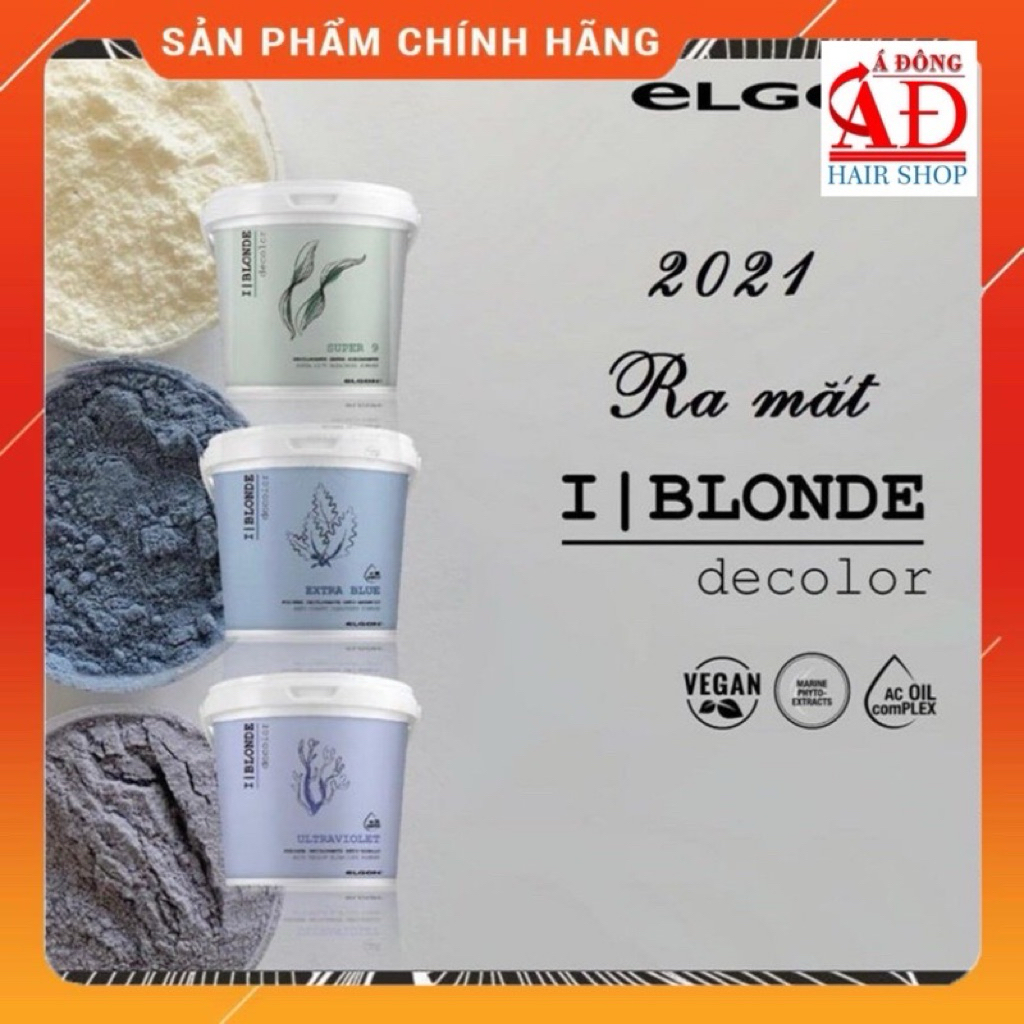BỘT TẨY TÓC CAO CẤP ELGON SUPER 9 SIÊU MẠNH LÊN  9 CẤP ĐỘ CHO TÓC KHOẺ ITALY