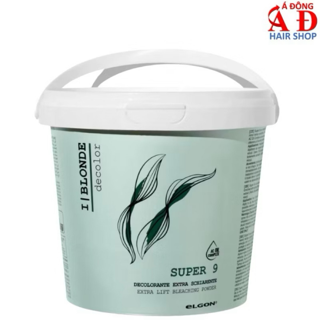 BỘT TẨY TÓC CAO CẤP ELGON SUPER 9 SIÊU MẠNH LÊN  9 CẤP ĐỘ CHO TÓC KHOẺ ITALY