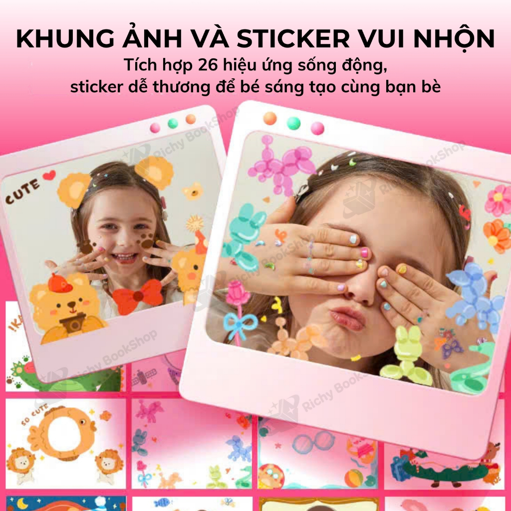 Máy chụp ảnh cho bé kèm thẻ nhớ máy chụp hình mini Mideer Say Cheese Kids Simulated Toy