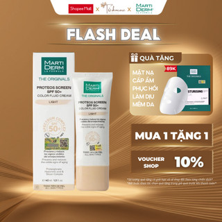Kem Chống Nắng Có Màu MartiDerm The Originals Proteos Screen SPF50+ Color Fluid Cream (Light) 40ml