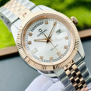 [Đủ Màu] Đồng Hồ Nam Carnival Day Date 8190G Chính Hãng