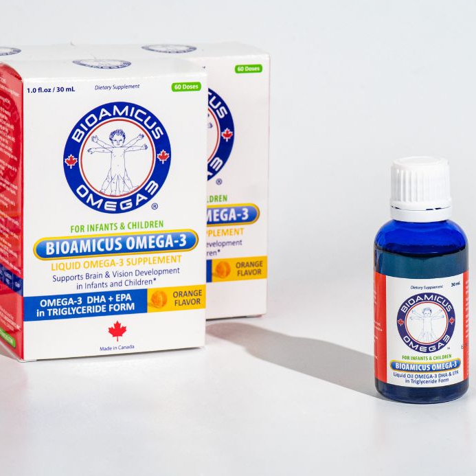 BioAmicus Omega 3 Vị ngon độc quyền chai 30ml date mới