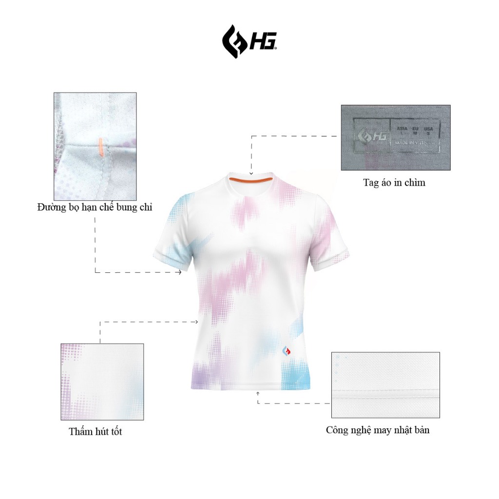 Áo Thể Thao Nam  HG Fashion Cổ Tròn Thoáng Khí, Co Giãn 4 Chiều  A25TS-1M