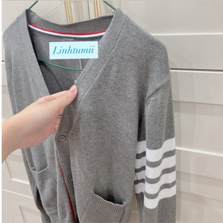 Cardigan len nam nữ chất dày dặn mịn đủ size màu xám đậm
