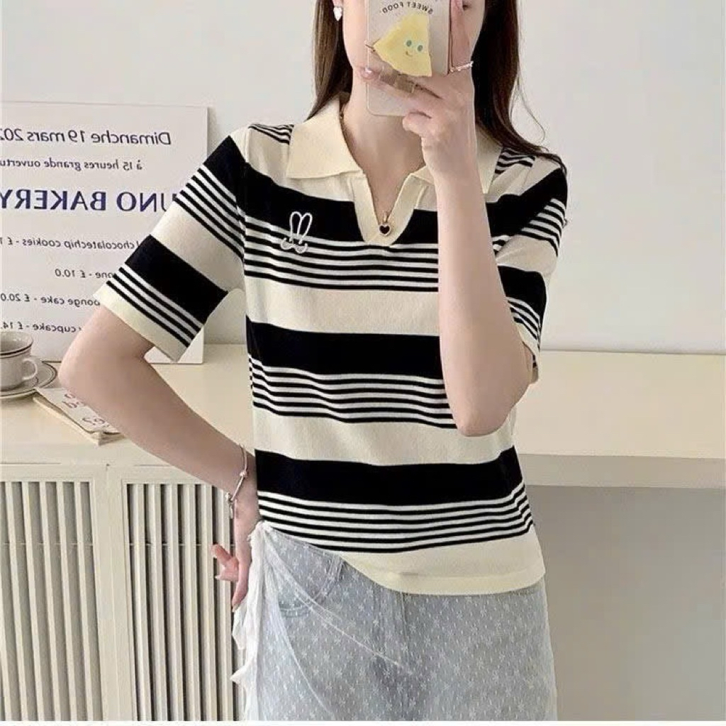 Áo len mongtogi QC,áo len dệt kim nữ hàng thanh lý hoạ tiết dễ thương size 60-68kg.