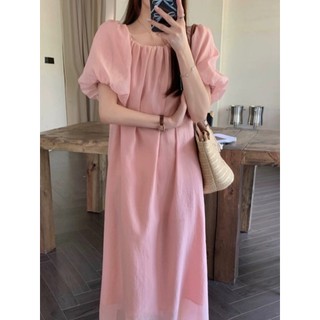Váy bầu dáng suông Viba V04 thiết kế dáng dài 4 màu