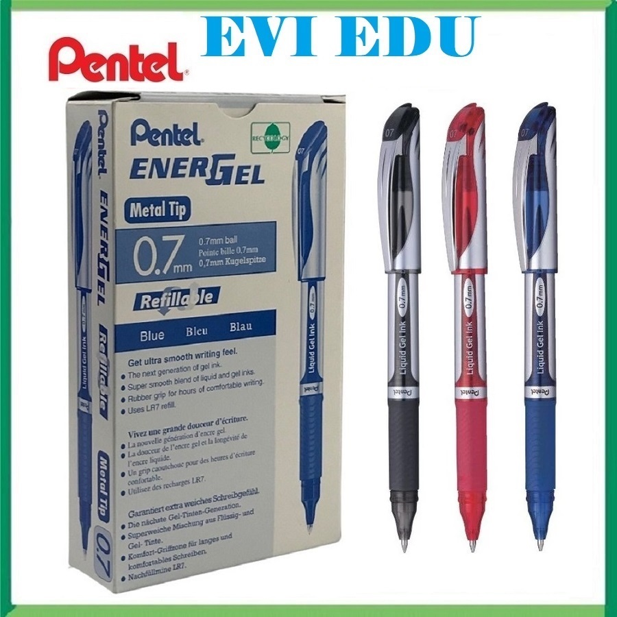 [Hàng chính hãng] Set 5 bút ký nước energel Pentel BL57 ngòi 0.7mm ...