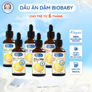 Dầu Ăn Dặm Dinh Dưỡng Cho Trẻ Từ 6 Tháng Biobaby 100% Nguyên Chất Giúp Bé Phát Triển Trí Não Tăng Miễn Dịch 50ml