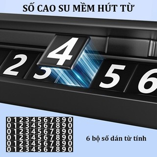 Bảng số điện thoại ô tô phong cách macaron cao cấp,hiển thị/ẩn số,chất liệu hợp kim nhôm,dán taplo