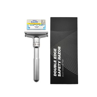 Dao Cạo Râu Titan Cao Cấp Thiết Kế Cổ Điển An Toàn + 1 Chiếc Lưỡi Phủ Titan