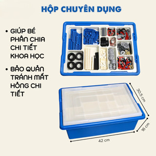[Mẫu mới] 610chi tiết bộ 9686 đồ Chơi Giáo Dục tư duy, bộ lắp ráp mô hình kỹ thuật Kỹ sư cơ khí robot điều khiển bobo
