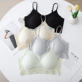 Áo Ngực lót nữ Bằng Lụa Siêu Mỏng Không Gọng Thép Không Đường May Nhiều Màu Thoáng Mát A64