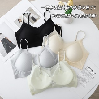 Áo Ngực lót nữ Bằng Lụa Siêu Mỏng Không Gọng Thép Không Đường May Nhiều Màu Thoáng Mát A64