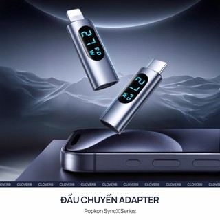 Đầu Chuyển Đổi USB-C Sang Cổng Sạc iPhone Popkon Có LED Báo Công Suất