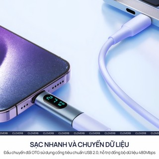 Đầu Chuyển Đổi USB-C Sang Cổng Sạc iPhone Popkon Có LED Báo Công Suất