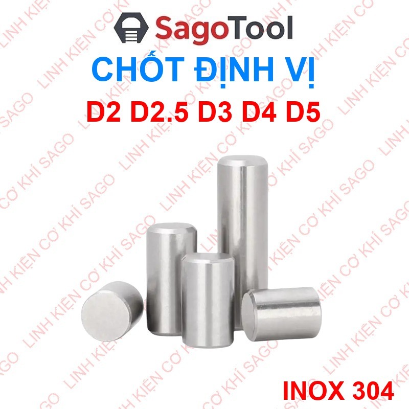 Chốt Định Vị Inox 304 - Chốt Trụ Đặc Phi 5 (5mm) - Chống Gỉ, Chính Xác ...