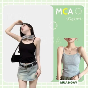 Áo Thun Hai Dây Nữ MCA Phong Cách Basic A51046
