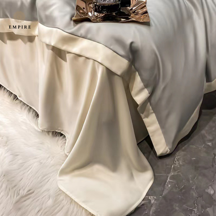 Bộ Chăn Ga Vỏ Gối Lụa Silk Nhiều Màu Cao Cấp Phong Cách Hàn Quốc EMPIRE - EMPIRE | Bedding & Decor