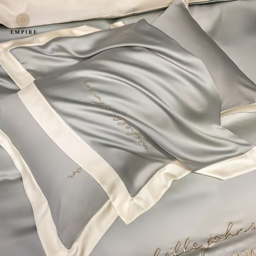 Bộ Chăn Ga Vỏ Gối Lụa Silk Nhiều Màu Cao Cấp Phong Cách Hàn Quốc EMPIRE - EMPIRE | Bedding & Decor