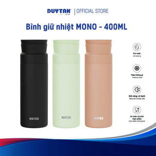 Bình giữ nhiệt MONO 400ml, MATSU - thép không gỉ 316 cao cấp, có lưới lọc trà/đá tiện lợi