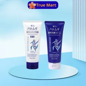 Sữa rửa mặt, gel rửa mặt massage dưỡng ẩm, ngừa mụn, làm sáng da ý dĩ Hatomugi Nhật Bản 130g