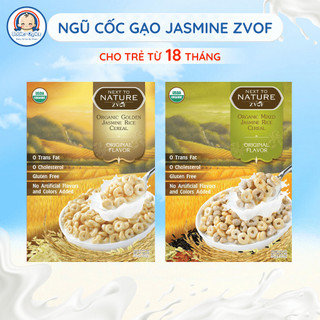 Ngũ Cốc Gạo Jasmine Hữu Cơ Zvof Cho Trẻ Từ 18 Tháng Thơm Ngon Dễ Ăn, Bữa Sáng Tiện Lợi, Nhanh Gọn 245g