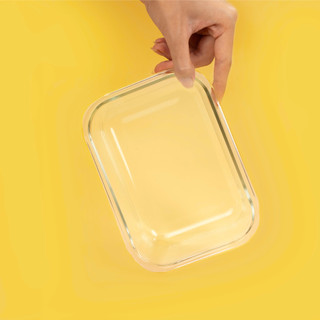 Hộp thực phẩm thủy tinh MN 640ml, MATSU LOCK - ron silicone kín khí, hộp cơm mang đi tiện lợi