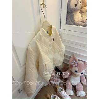 Áo Khoác Phao Nữ Bomber Bóng Chày Form Rộng QCCC Cao Cấp