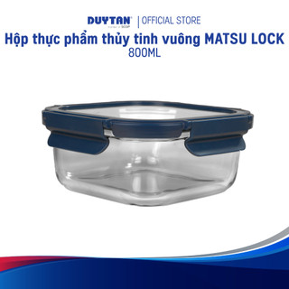 Hộp Thủy Tinh Vuông Đựng Thực Phẩm MATSU LOCK – 320ml, 520ml, 800ml – Cao Cấp, Kín Khí Chống Tràn
