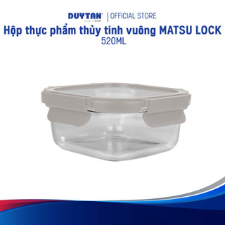 Hộp Thủy Tinh Vuông Đựng Thực Phẩm MATSU LOCK – 320ml, 520ml, 800ml – Cao Cấp, Kín Khí Chống Tràn