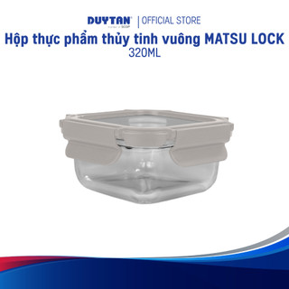 Hộp Thủy Tinh Vuông Đựng Thực Phẩm MATSU LOCK – 320ml, 520ml, 800ml – Cao Cấp, Kín Khí Chống Tràn