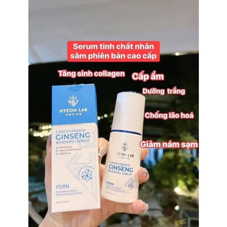[HOT 2025] 𝐂𝐨𝐧𝐜𝐞𝐧𝐭𝐫𝐚𝐭𝐞𝐝 𝐆𝐢𝐧𝐬𝐞𝐧𝐠 𝐑𝐞𝐧𝐞𝐰𝐢𝐧𝐠 𝐒𝐞𝐫𝐮𝐦 SERUM NHÂN SÂM HYEON LAB – DƯỠNG DA MỀM MẠI, TƯƠI TẮN MỖI NGÀY