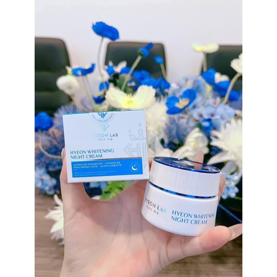 [HYEON LAB] KEM DƯỠNG DA BAN ĐÊM 𝐇𝐲𝐞𝐨𝐧 𝐖𝐡𝐢𝐭𝐞𝐧𝐢𝐧𝐠 𝐍𝐢𝐠𝐡𝐭 𝐂𝐫𝐞𝐚𝐦 Dưỡng sáng & đều màu da, Nhân sâm, Vitamin E,Dưỡng ẩm