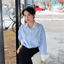 Áo sơ mi nữ GILLEE phối cổ và tay áo trắng, dáng oversized, sơ mi form rộng vải kate lụa FAS351