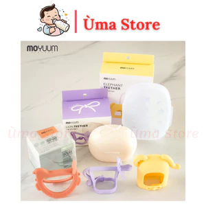 Gặm nướu Moyuum Hàn Quốc cao cấp chính hãng, chất liệu silicon siêu mềm an toàn cho bé