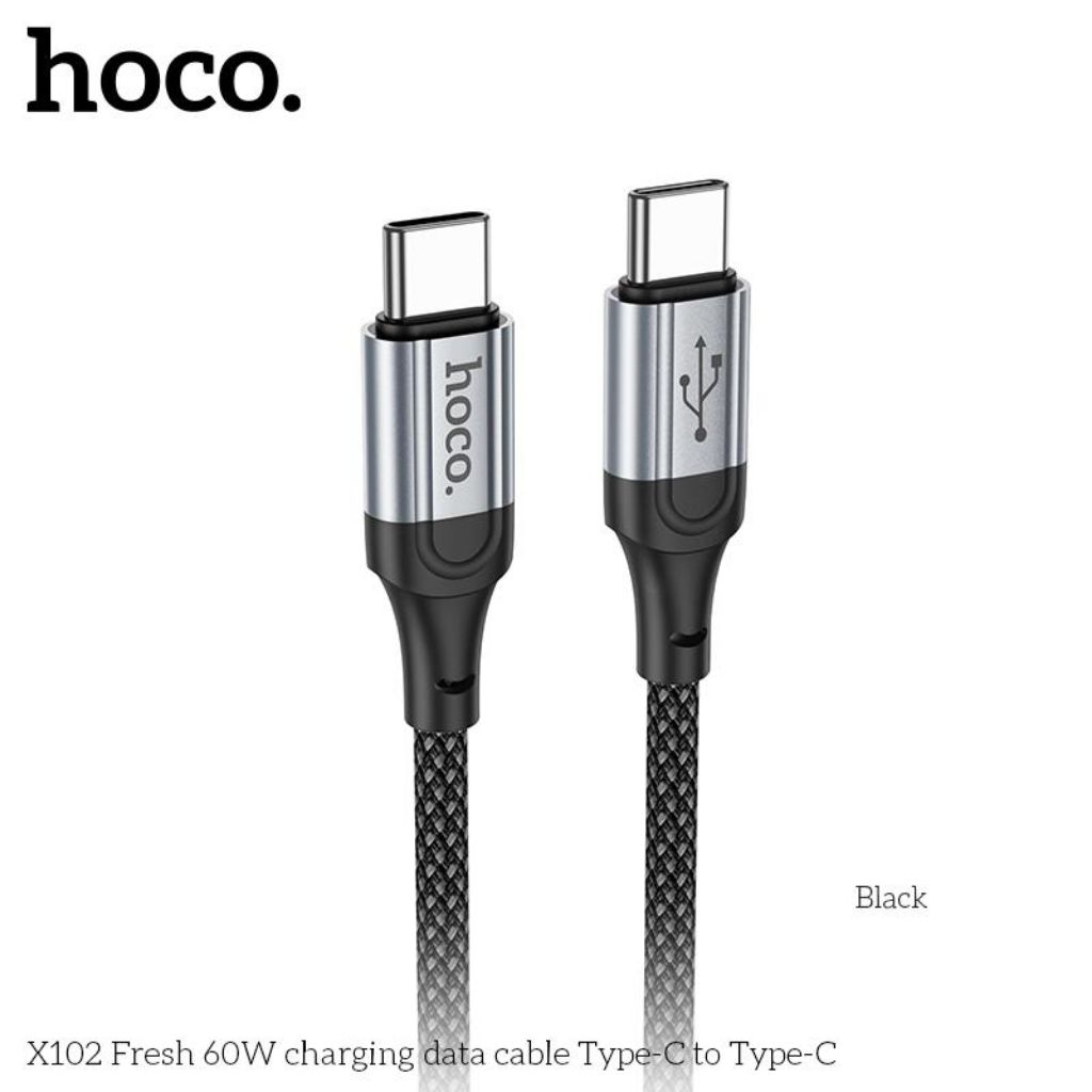 Dây sạc nhanh 60w typec sang type c Hoco X102 đảm bảo kết nối ổn định.