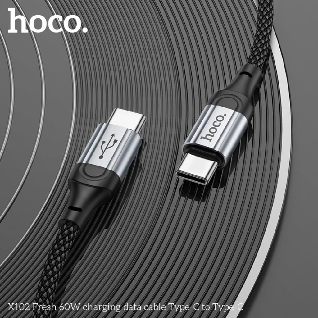 Dây sạc nhanh 60w typec sang type c Hoco X102 đảm bảo kết nối ổn định.