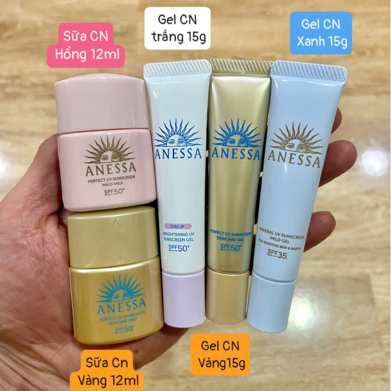 (MINI) Kem chống nắng anessa mini các loại | Shopee Việt Nam