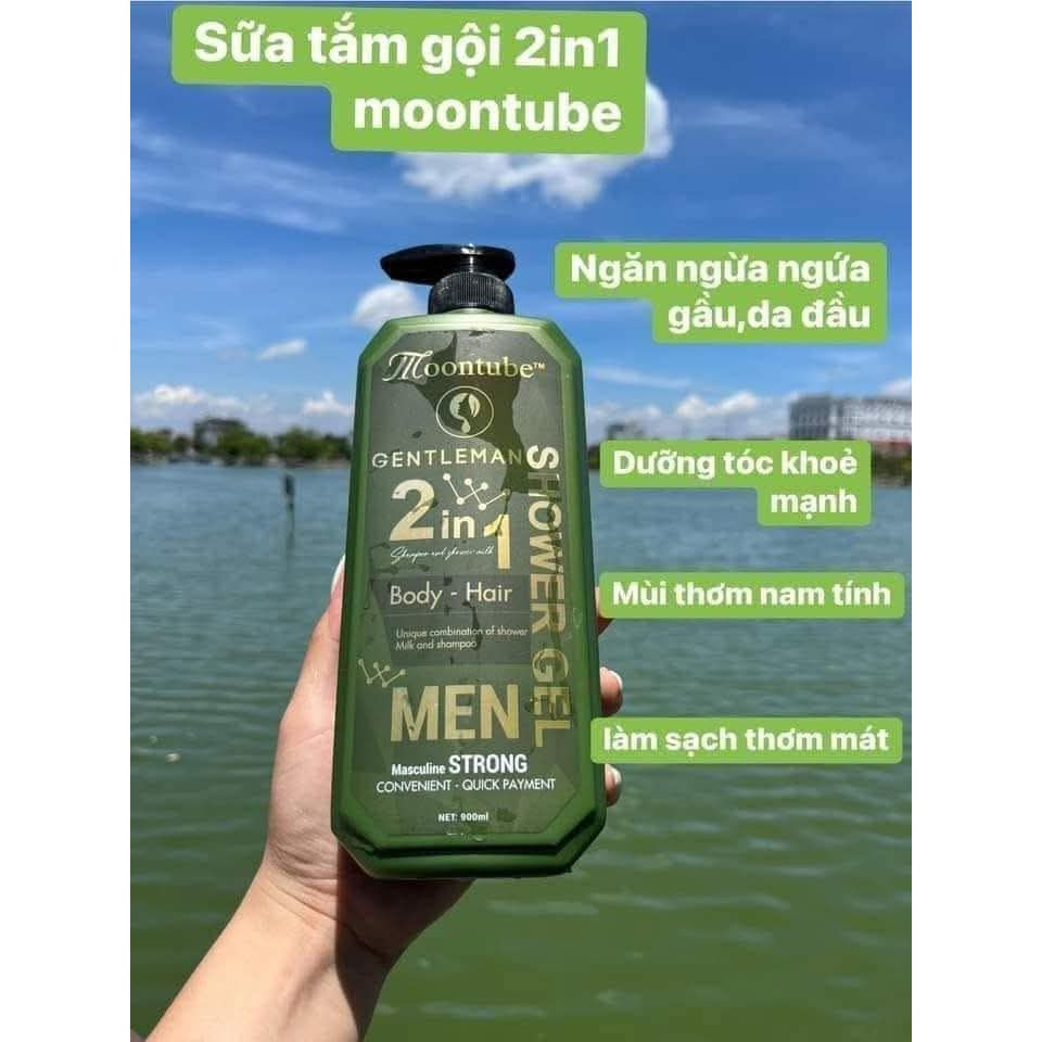 SỮA TẮM GỘI 2IN1 MOONTUBE 900ML