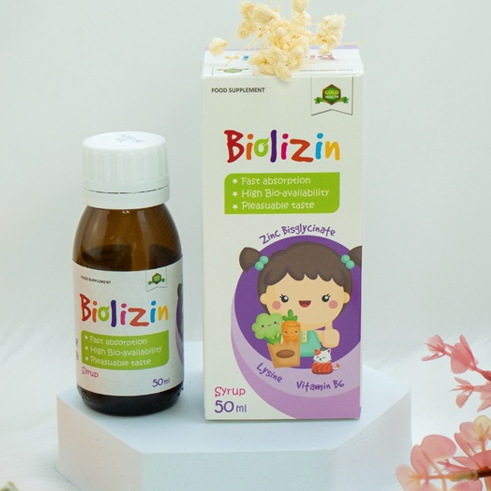 Kẽm hữu cơ Biolizin tăng đề kháng, giúp bé ăn ngon chai 50ml + quà cho bé