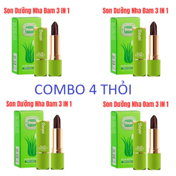 4 THỎI _ Combo 4 thỏi son dưỡng môi nha đam 3 in 1