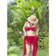 Set bikini HAWAII ba chi tết áo cup có mút + phụ kiện Hoa Ly (không kèm dây cham) HAN.T SHOP