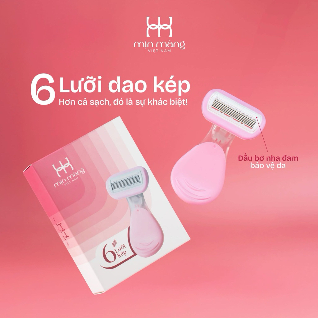 Dao Cạo Lông Vùng Kín Bikini, Mặt, Nách Cho Nữ Chuyên Dụng Siêu Sạch Tái Sử Dụng Nhiều Lần