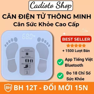 Cân Điện Tử Thông Minh Max 180Kg – Cân Sức Khỏe Cao Cấp, Đo BMI, Mỡ, Body Fat Chính Xác