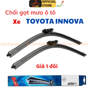 Gạt mưa kính trước xe Toyota Innova / Innova Cross 2006- 2023, 2024, 2025 , 20gạt mềm không xương Silicon ( Giá 1 đôi )
