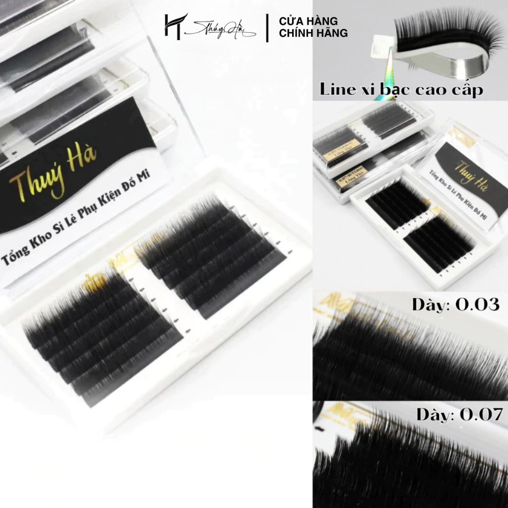 Mi Lông Thỏ Siêu Mềm Nhẹ, Mi Khay Dày 0.03-0.07, Độ Cong J-B-C-CC-D Lông Mi Magiclash  \ Thúy Hà