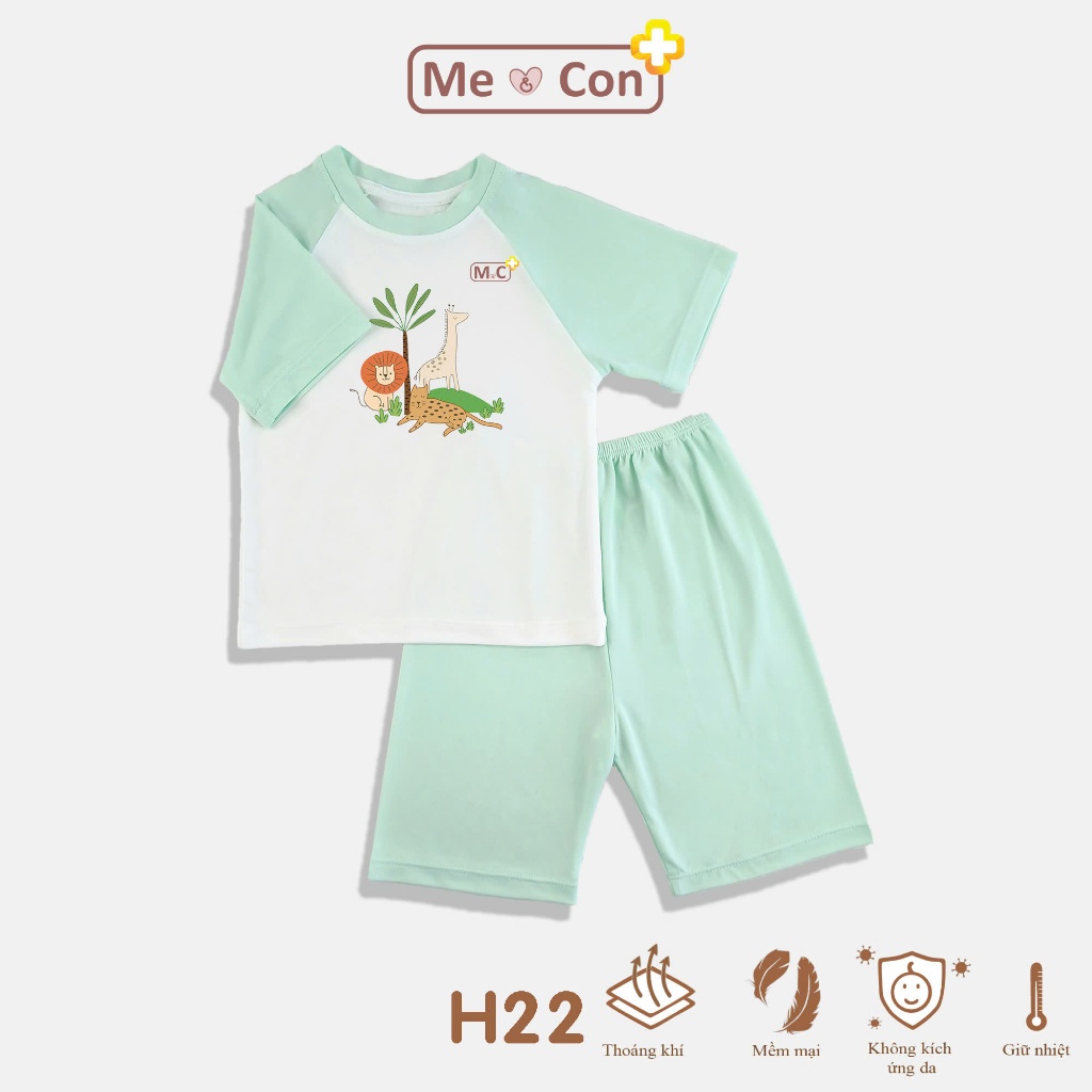 Bộ cộc lửng phối màu nhà Me & Con+ Cool Air chất vải thoải mái cho bé ...